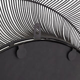 chico black large wire mirror