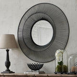 chico black large wire mirror