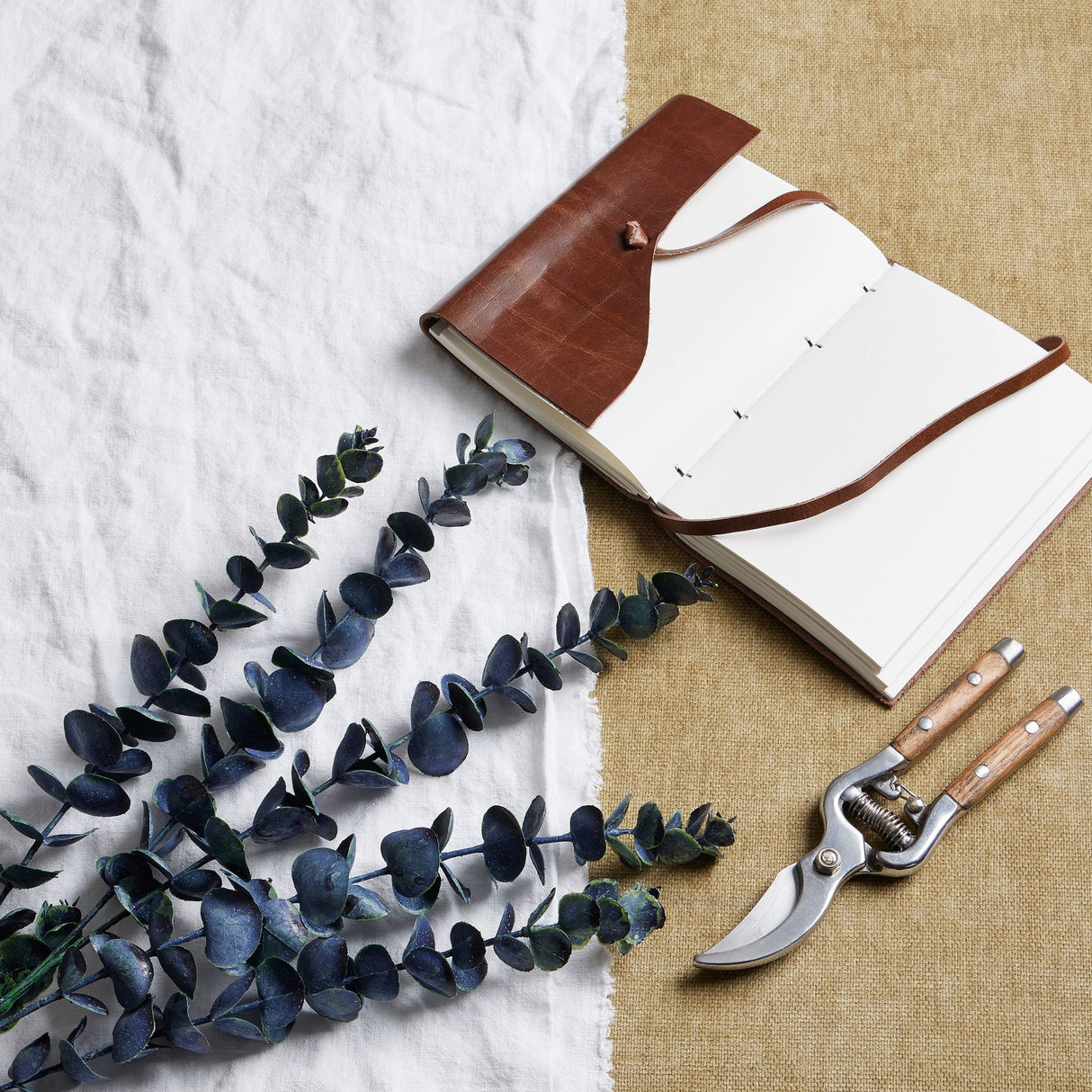 large blue eucalyptus stem