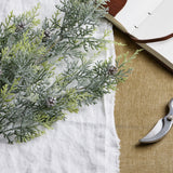 frosted pine tall stem with pinecones