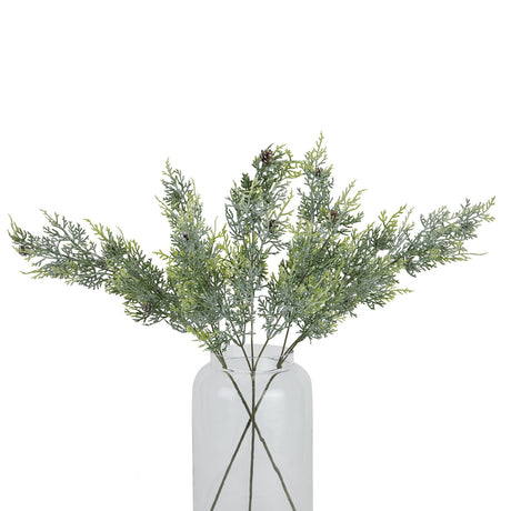 frosted pine tall stem with pinecones