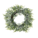 Eloise Frosted Pine Wreath With Pinecones