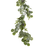 frosted pine and eucalyptus garland