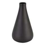 Ines Black Tapered Tall Glass Vase