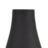 black tapered glass vase