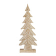 carved wood christmas tree