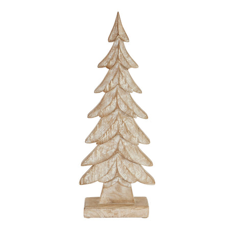 carved wood large christmas tree