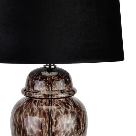 black dapple acanthus lamp