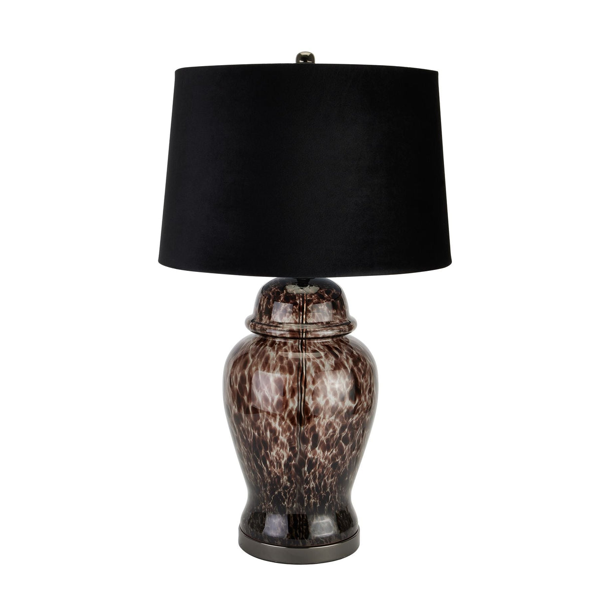 Nathalie Black Dapple Acanthus Lamp