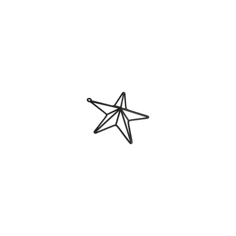 matt black convexed star frame