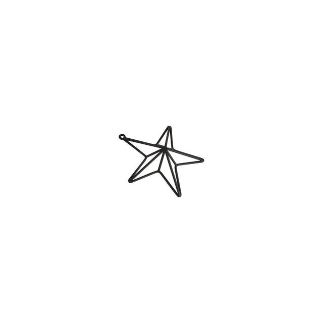 matt black convexed star frame