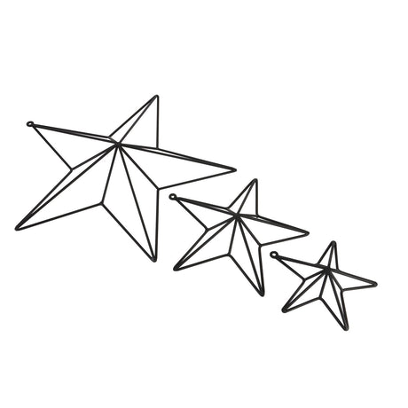 matt black convexed medium star frame