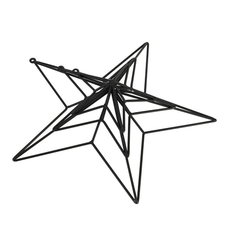 matt black convexed medium star frame