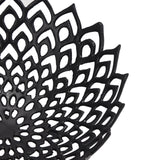 black cast lattice bowl