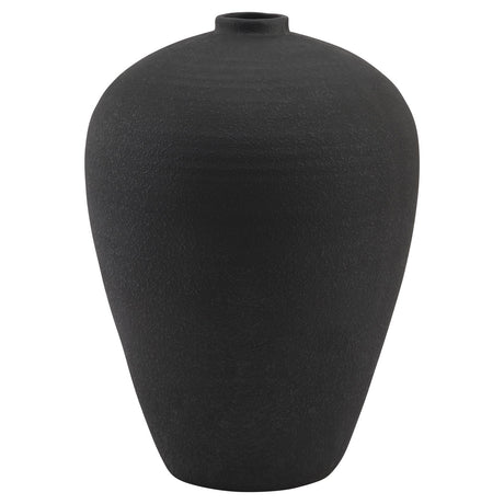matt black tall astral vase