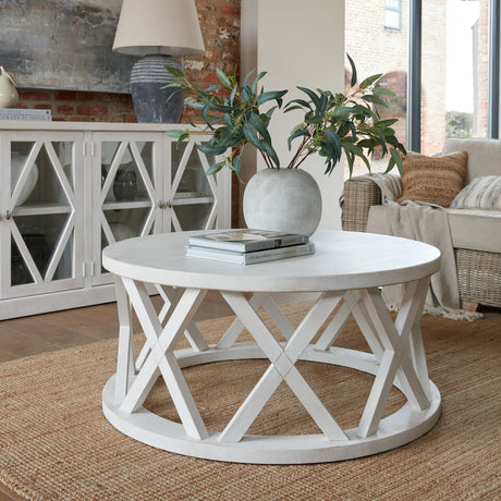stamford plank collection round coffee table