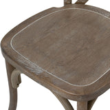 light oak cross back dining chair