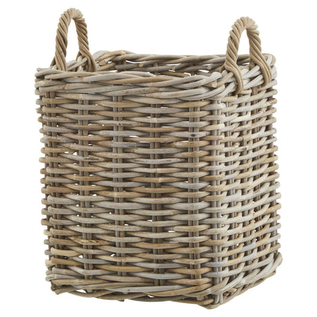 set of 3 kubu rattan square storage baskets