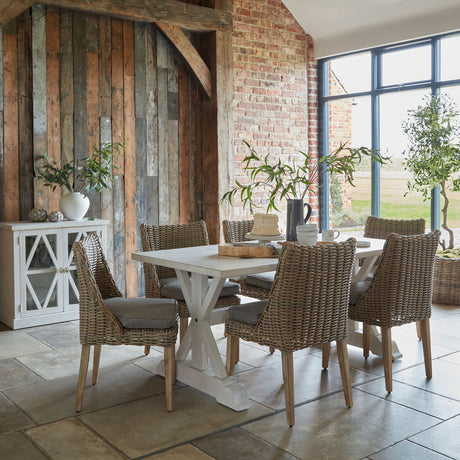 amalfi collection outdoor round dining chair