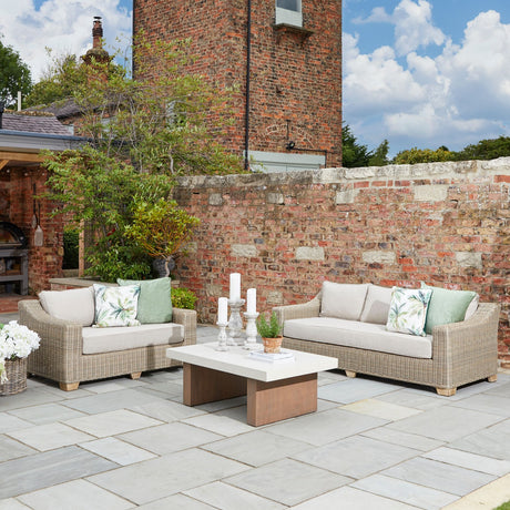 capri collection outdoor two seater sofa