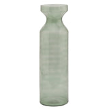 Juliette Smoked Sage Glass Fluted Vase