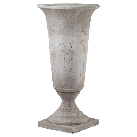 tall stone effect urn planter