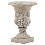 Emilie Fluted Stone Ceramic Urn