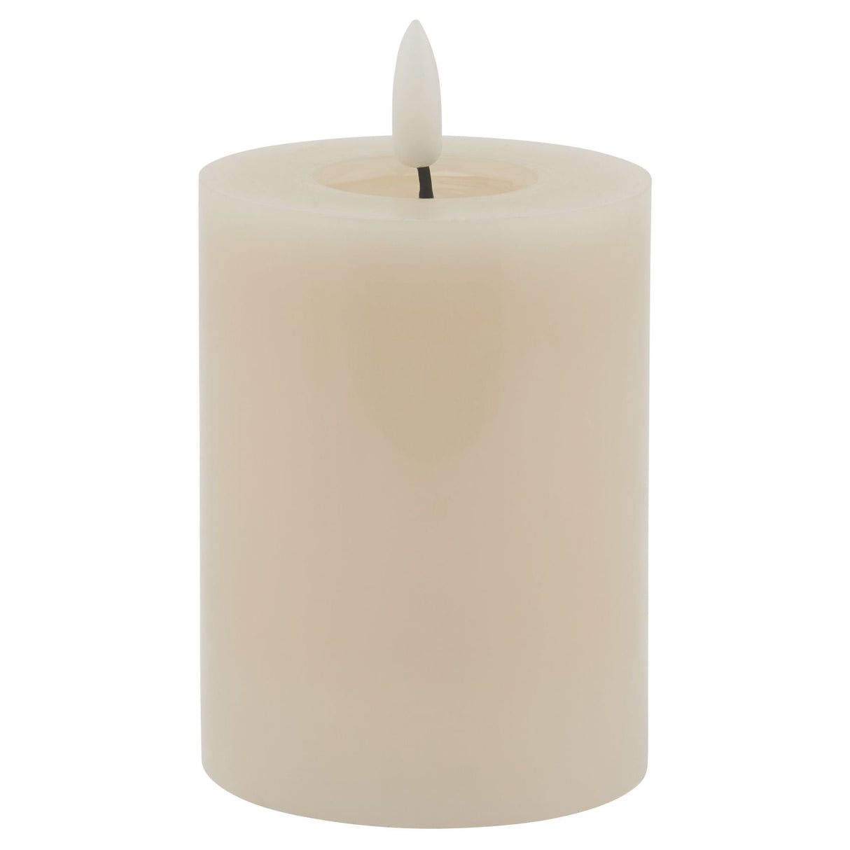 Elodie Luxe Collection Melt Effect 3x4 Taupe LED Wax Candle