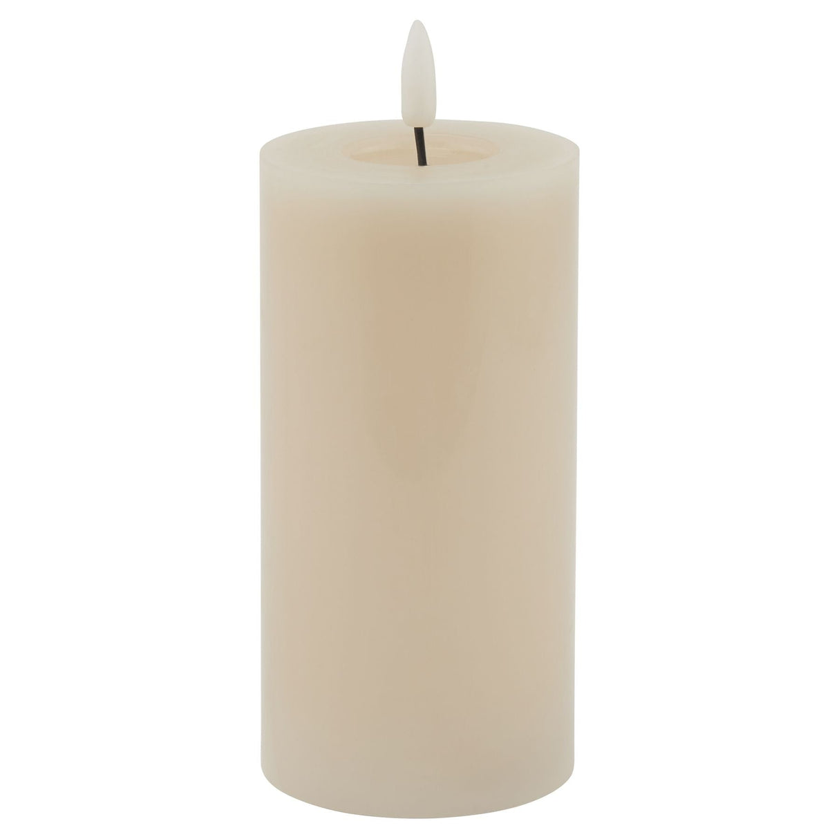 Elodie Luxe Collection Melt Effect 3x6 Taupe LED Wax Candle