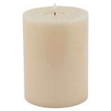 Elodie Luxe Collection Melt Effect 6x8 Taupe LED Wax Candle