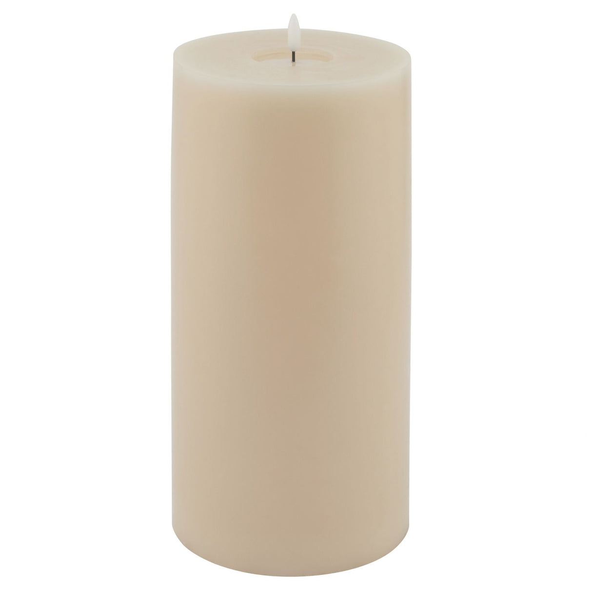 Elodie Luxe Collection Melt Effect 6x12 Taupe LED Wax Candle