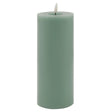 luxe collection melt effect 3 5x9 sage led wax candle