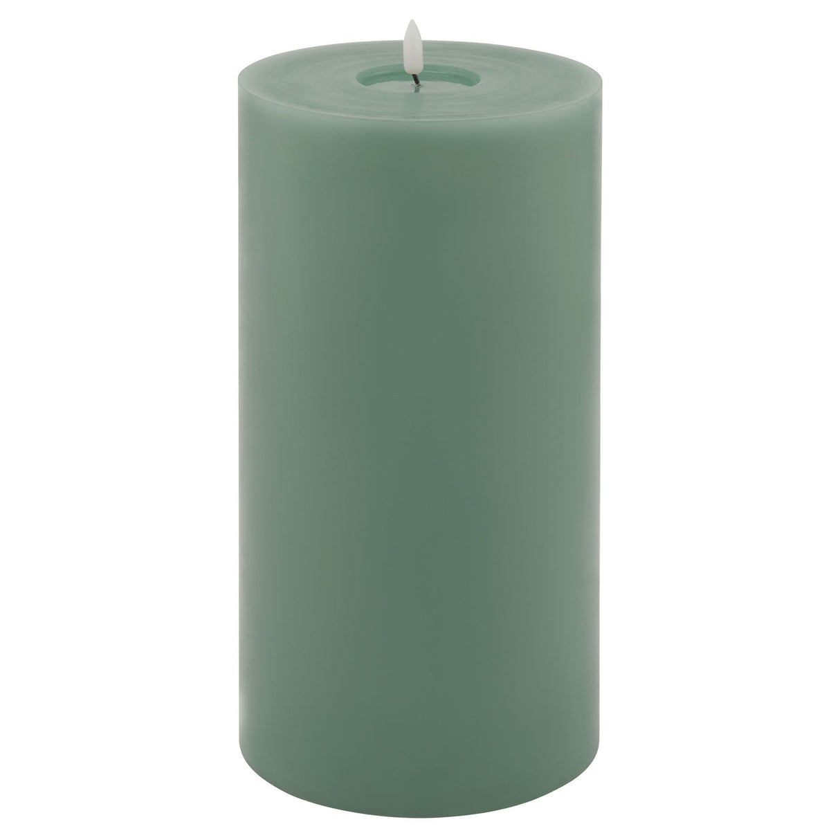 luxe collection melt effect 6x12 sage led wax candle