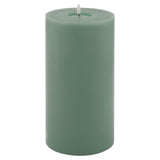 luxe collection melt effect 6x12 sage led wax candle