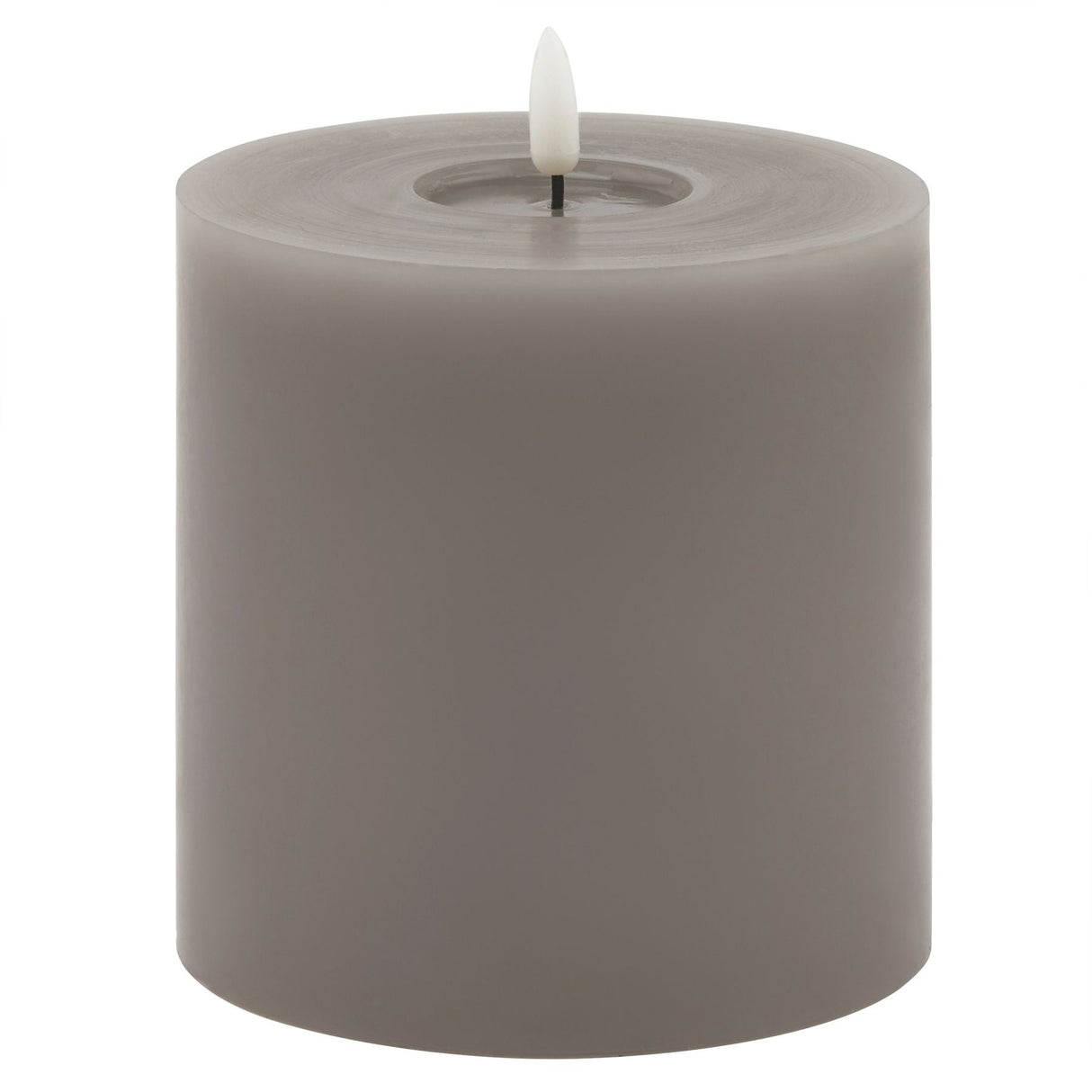 Edith 5x5 Grey LED Wax Candle