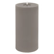 luxe collection melt effect 6x12 grey led wax candle