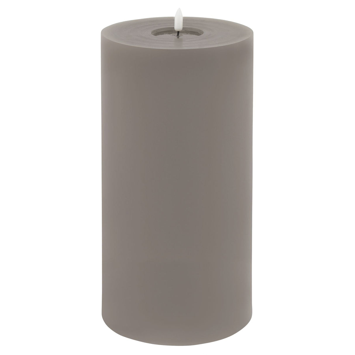 Edith 6x12 Grey LED Wax Candle