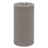 Edith 6x12 Grey LED Wax Candle