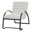 boucle ribbed ark chair