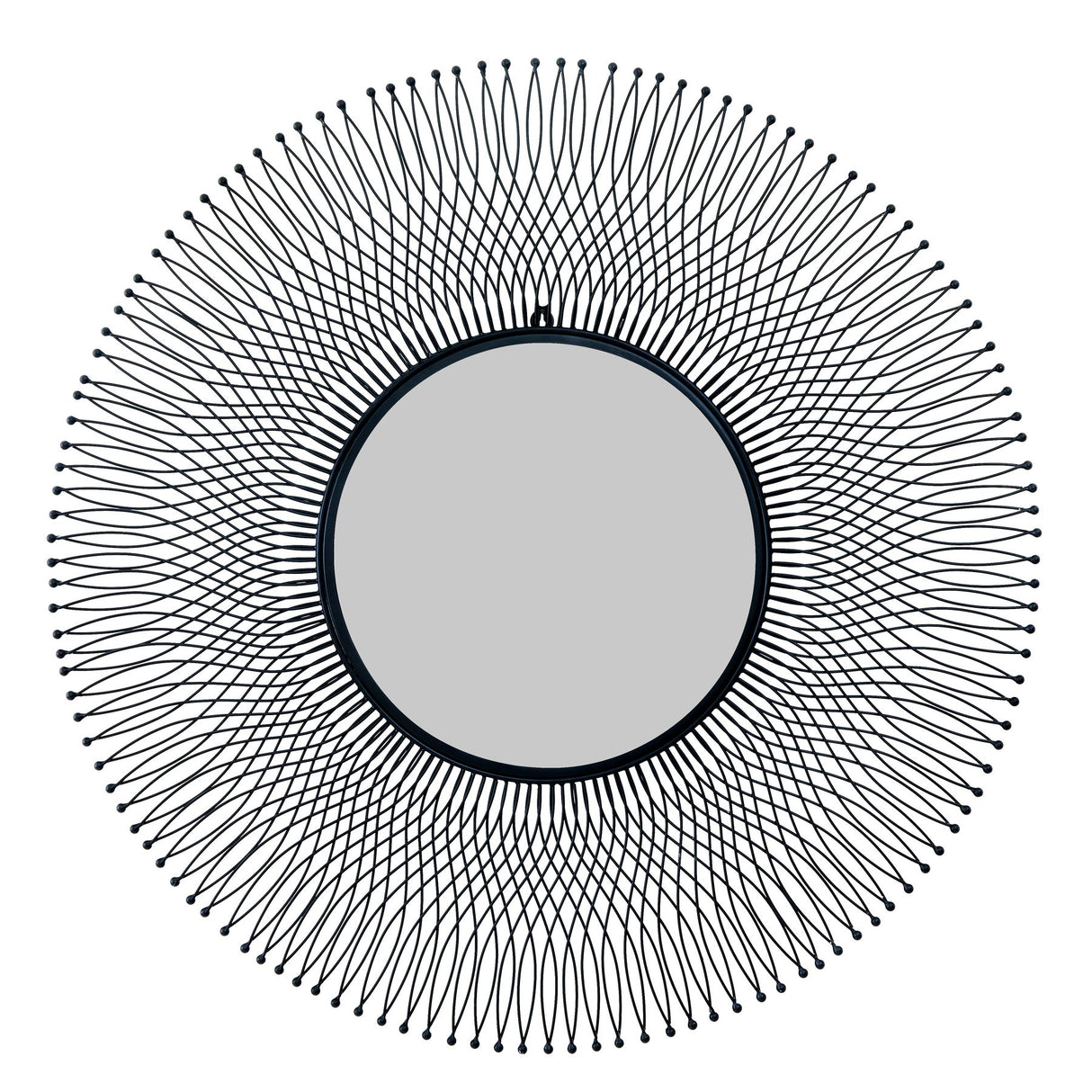 rio black large wire mirror