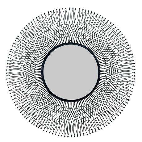 rio black large wire mirror