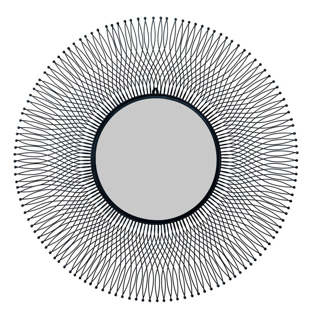 rio black large wire mirror