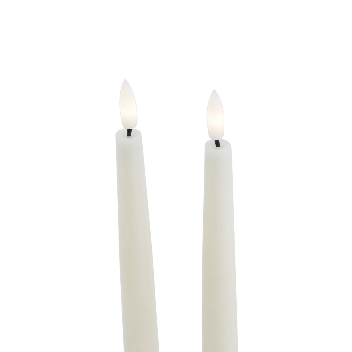luxe collection s 2 taupe led wax dinner candles