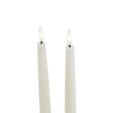luxe collection s 2 taupe led wax dinner candles