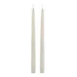 luxe collection s 2 taupe led wax dinner candles