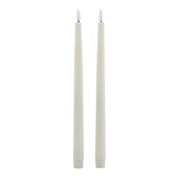 luxe collection s 2 taupe led wax dinner candles