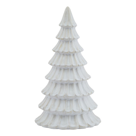 white ceramic fir tree