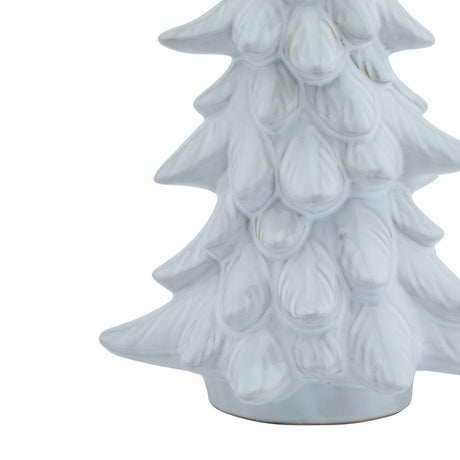 medium snowy fir tree