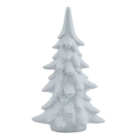 medium snowy fir tree