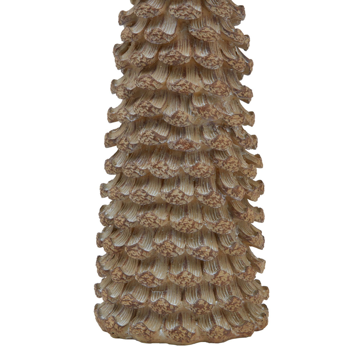 large beige cedar tree with star